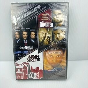 Martin Scorsese DVD 4 Film Collection Departed Goodfellas Aviator Mean Streets